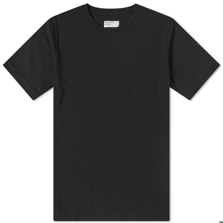 Photo: Universal Works Men's Short Sleeve Core T-Shirt in Black