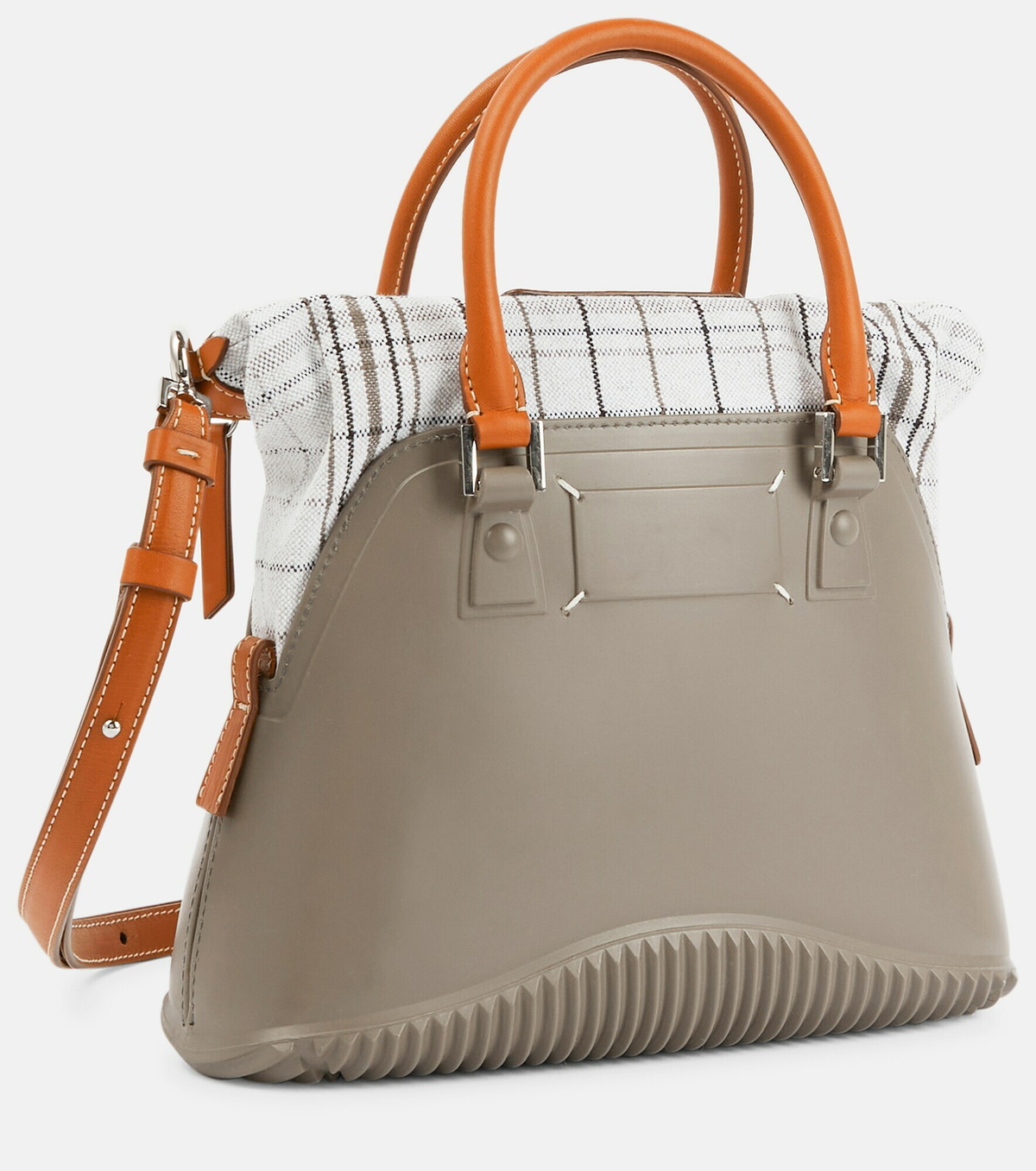 Maison Margiela - 5AC Mini leather-trimmed rubber tote