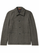 Barena - Sabion Houndstooth Wool-Blend Shirt Jacket - Gray