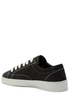 Jude Llow Nico Panelled Nubuck Leather Sneakers Black
