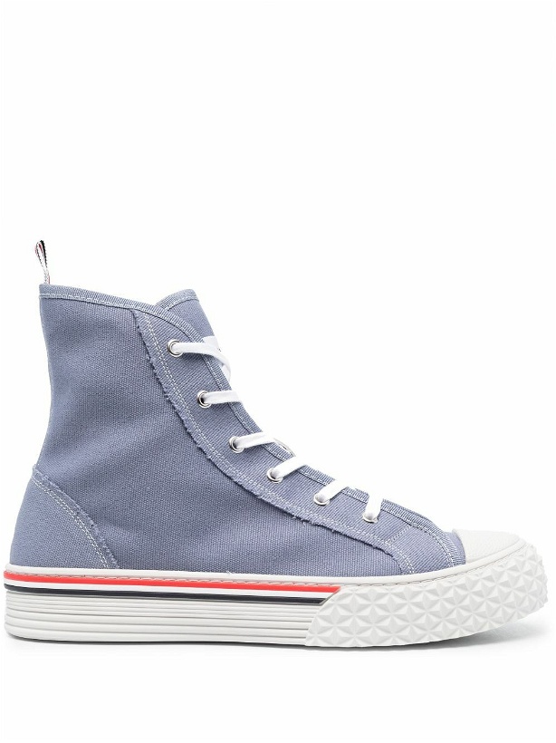Photo: THOM BROWNE - Logo Lace-up Sneakers