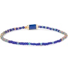 LUIS MORAIS - 14-Karat Gold, Lapis Lazuli and Bead Bracelet - Blue