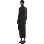ISSEY MIYAKE Navy Allow Maxi Dress