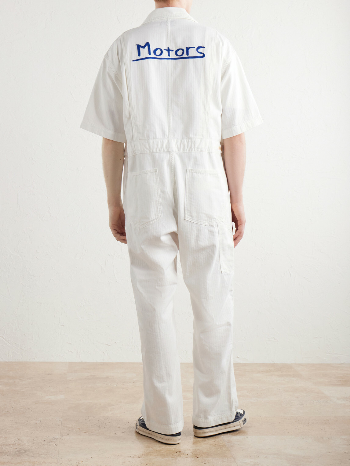 Visvim - Embroidered Denim Jumpsuit - White