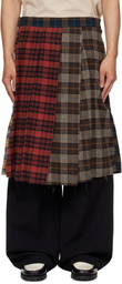 Song for the Mute Multicolor Tartan Flannel Pleated Shorts