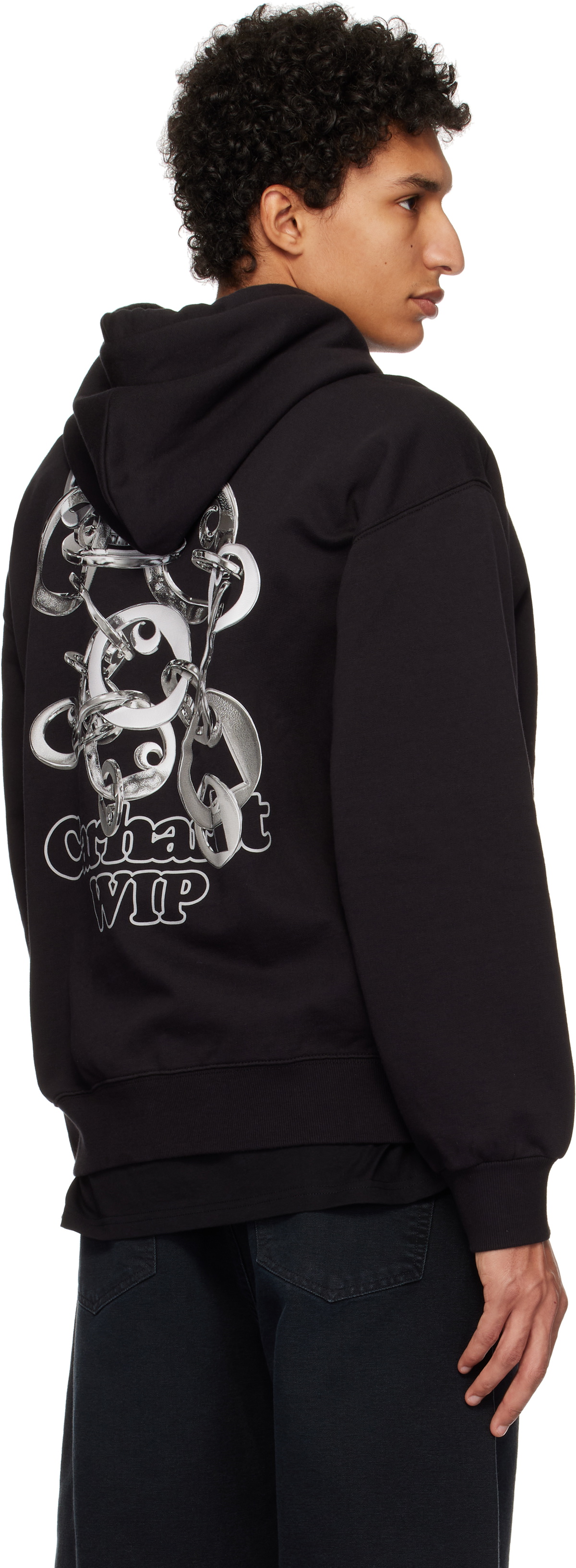 Carhartt Work In Progress Black Charm Link Hoodie Carhartt WIP