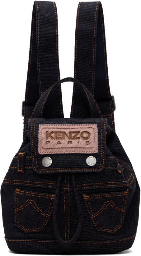 Photo: Kenzo Navy Kenzo Paris 'KENZO Five Pockets' Mini Backpack