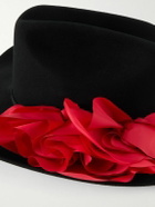 Willy Chavarria - Appliquéd Wool-Felt Fedora
