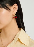 Valentino Chez Enamelled Drop Earrings - Gold - One Size