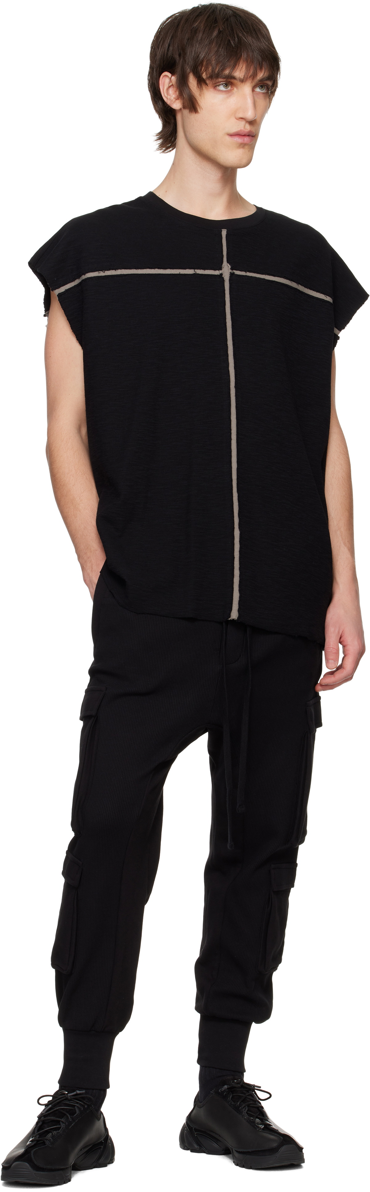 thom/krom Black M TS 834 Tank Top thom/krom