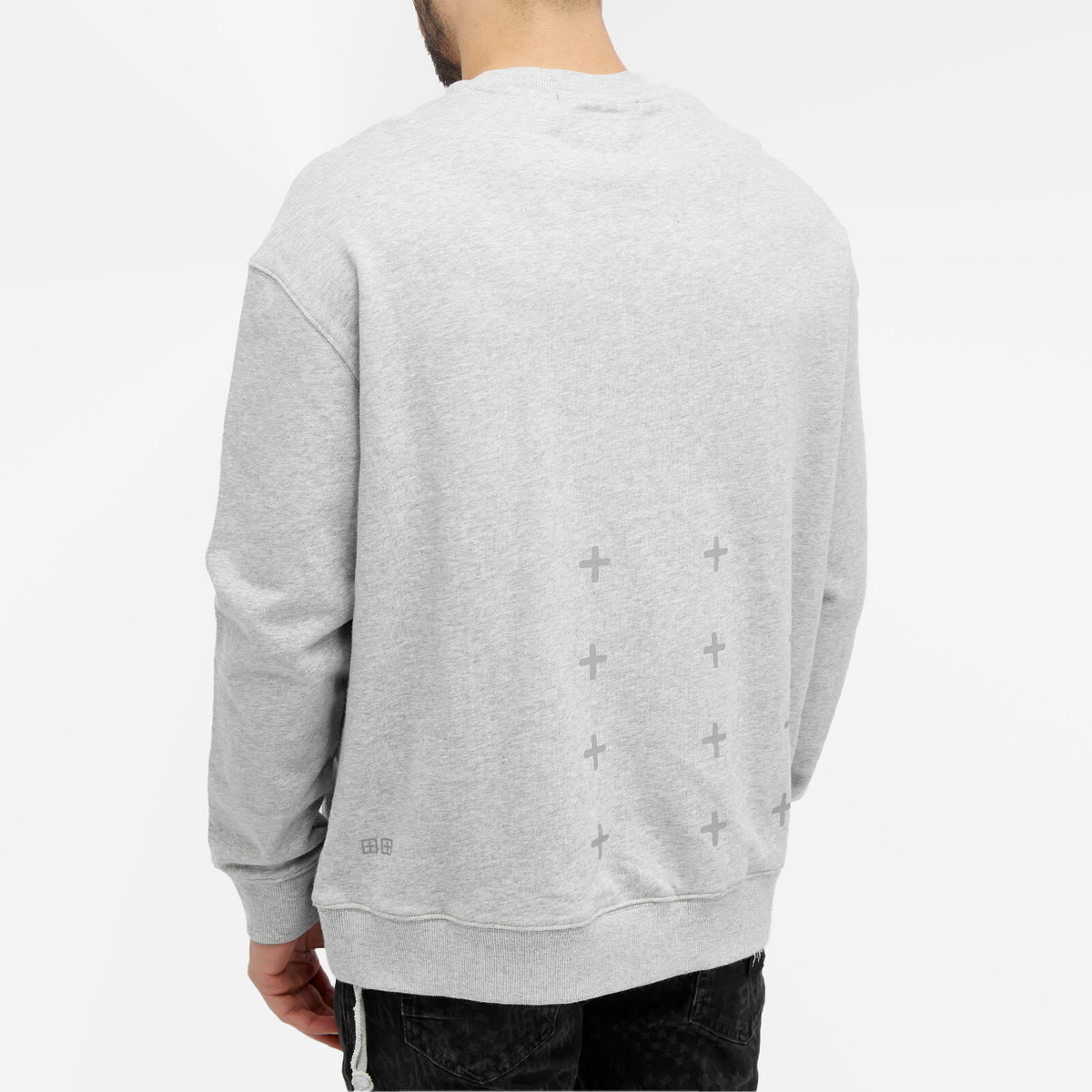 Ksubi Men's 4 x 4 Biggie Crew Sweat in Grey Marl