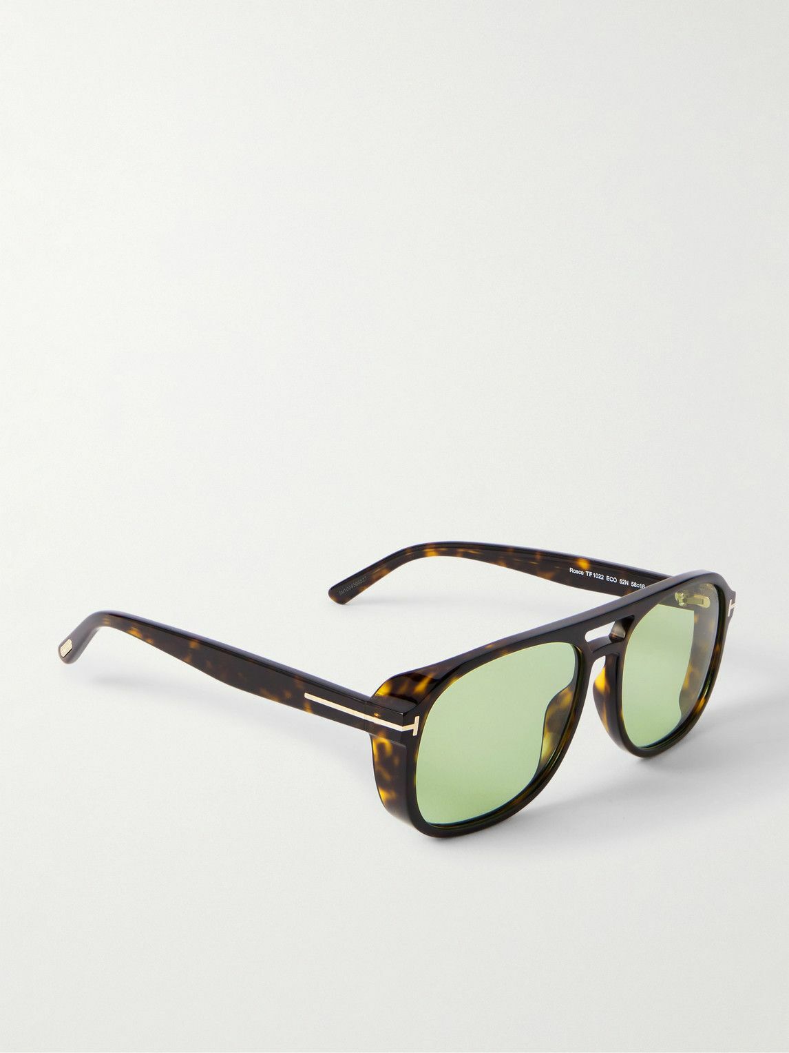 TOM FORD Tortoise Shell Rose Gold Sunglasses Green Gradient Tint/UV protection Amazon.com: Tom Ford Sunglasses - FT0435 Janina 52P - Havana  main image 2