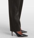 The Sei Leather straight pants