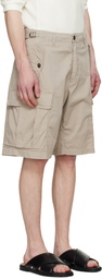Dsquared2 Beige Light Cotton Utility Kawaii Shorts