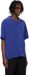 RAINMAKER KYOTO Blue Open Collar S/S Shirt