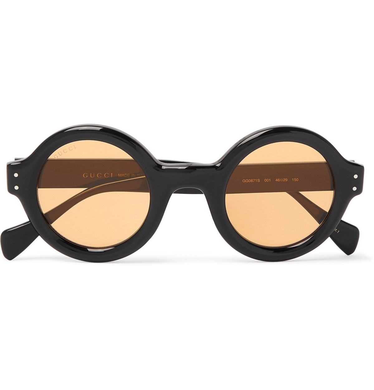 Gucci - Round-Frame Sunglasses - Black Gucci