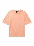 A.P.C. - Joachim Logo-Flocked Cotton-Jersey T-Shirt - Orange