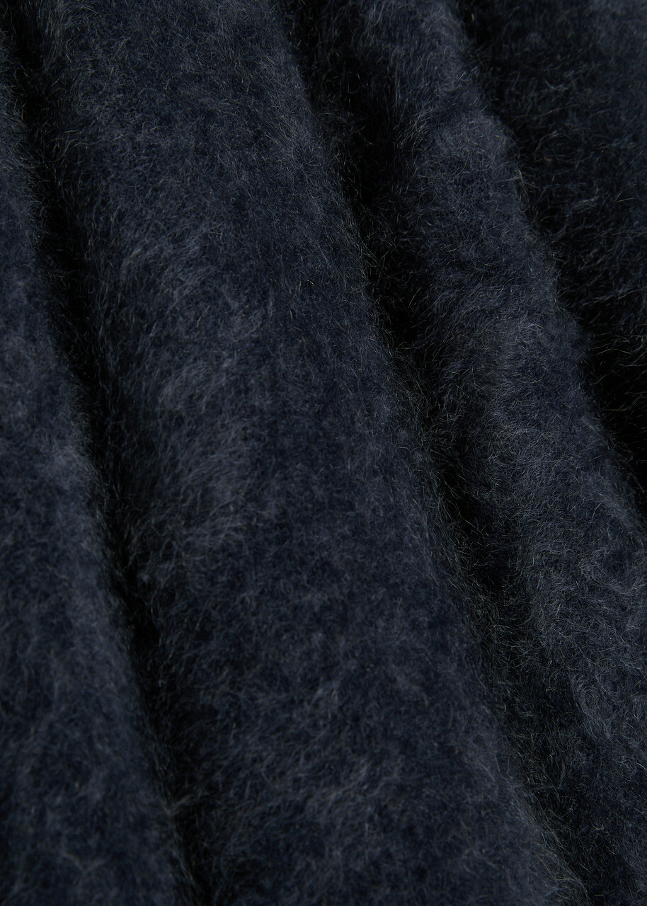 Eileen Fisher Brushed Cashmere Jumper Dark Blue