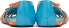ABRA Blue & Orange Double Shoe Ballerina Flats