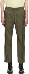 Tom Wood Khaki Nylon Trousers