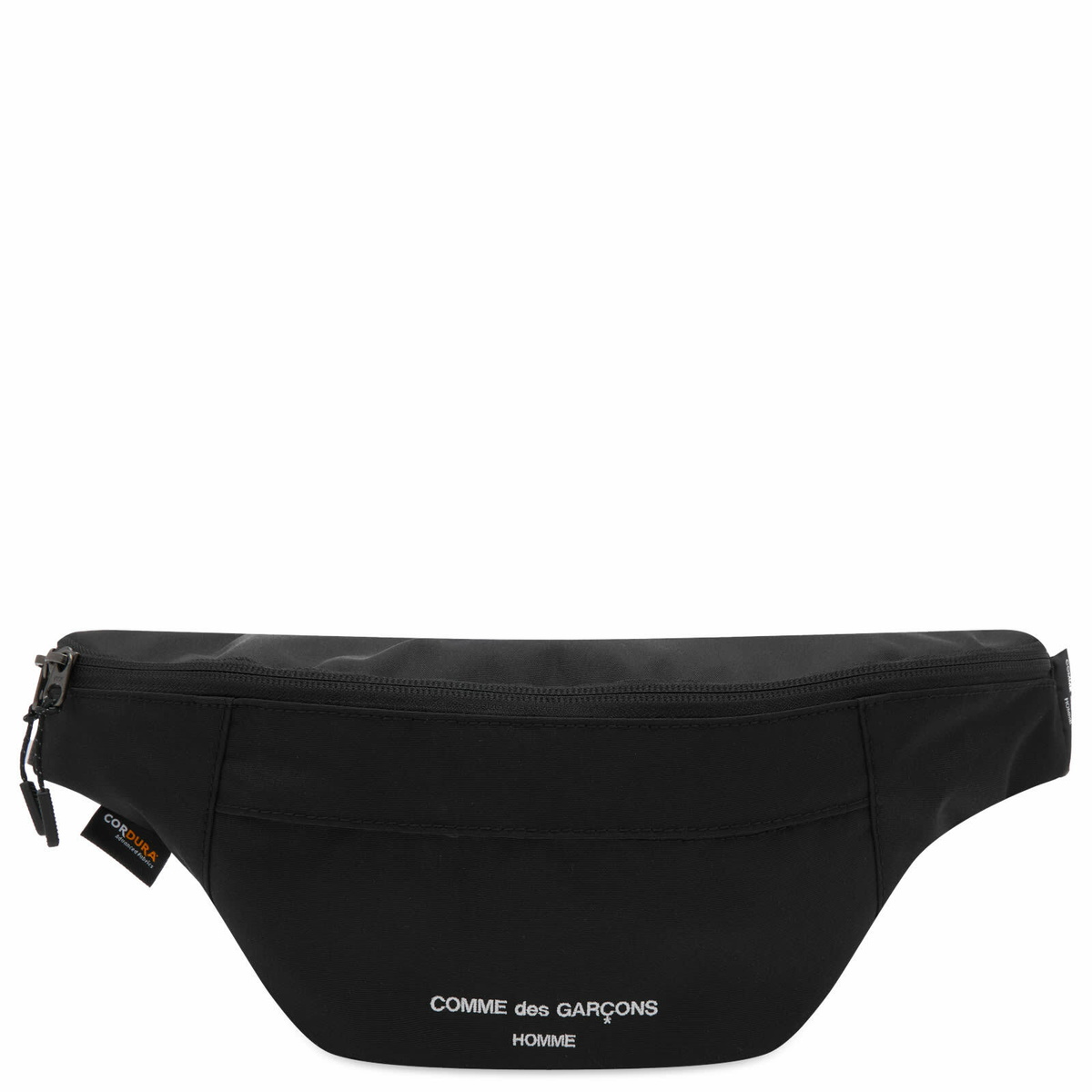 Comme des Garçons Homme Men's Logo Cordura Waist Bag in Black