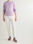 Altea - Wilson Garment-Dyed Cotton-Jersey Sweatshirt - Purple