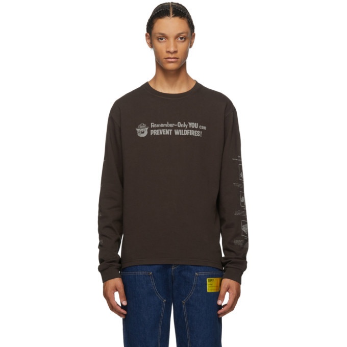 Photo: Phipps Brown Smokey Fire Safety Long Sleeve T-Shirt