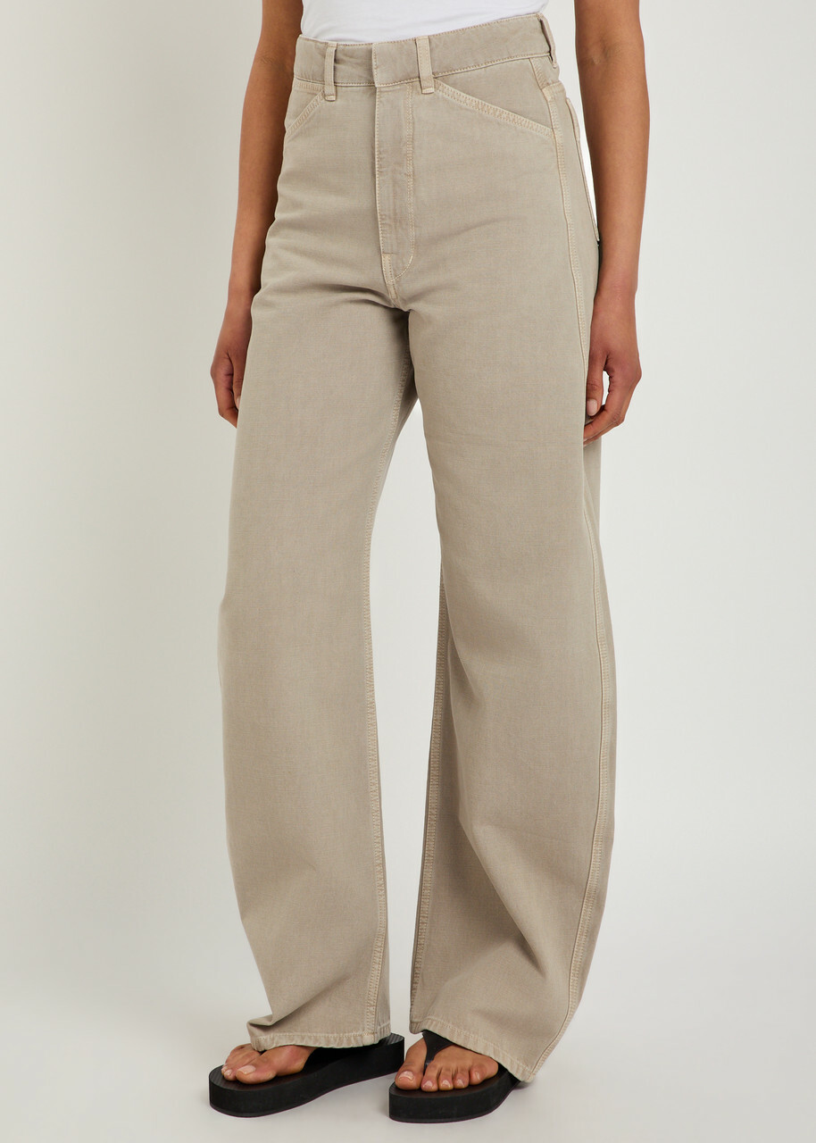 Lemaire Barrel-leg Jeans Natural