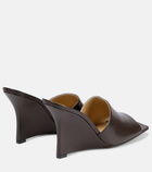 Bottega Veneta - Stretch leather wedge sandals