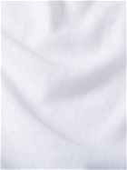 CARUSO - Slim-Fit Linen Polo Shirt - White