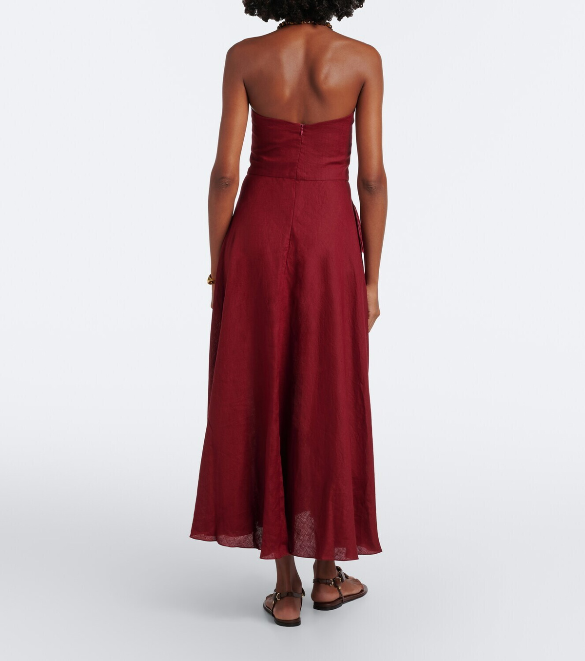 Johanna Ortiz Exploring Textures linen maxi dress