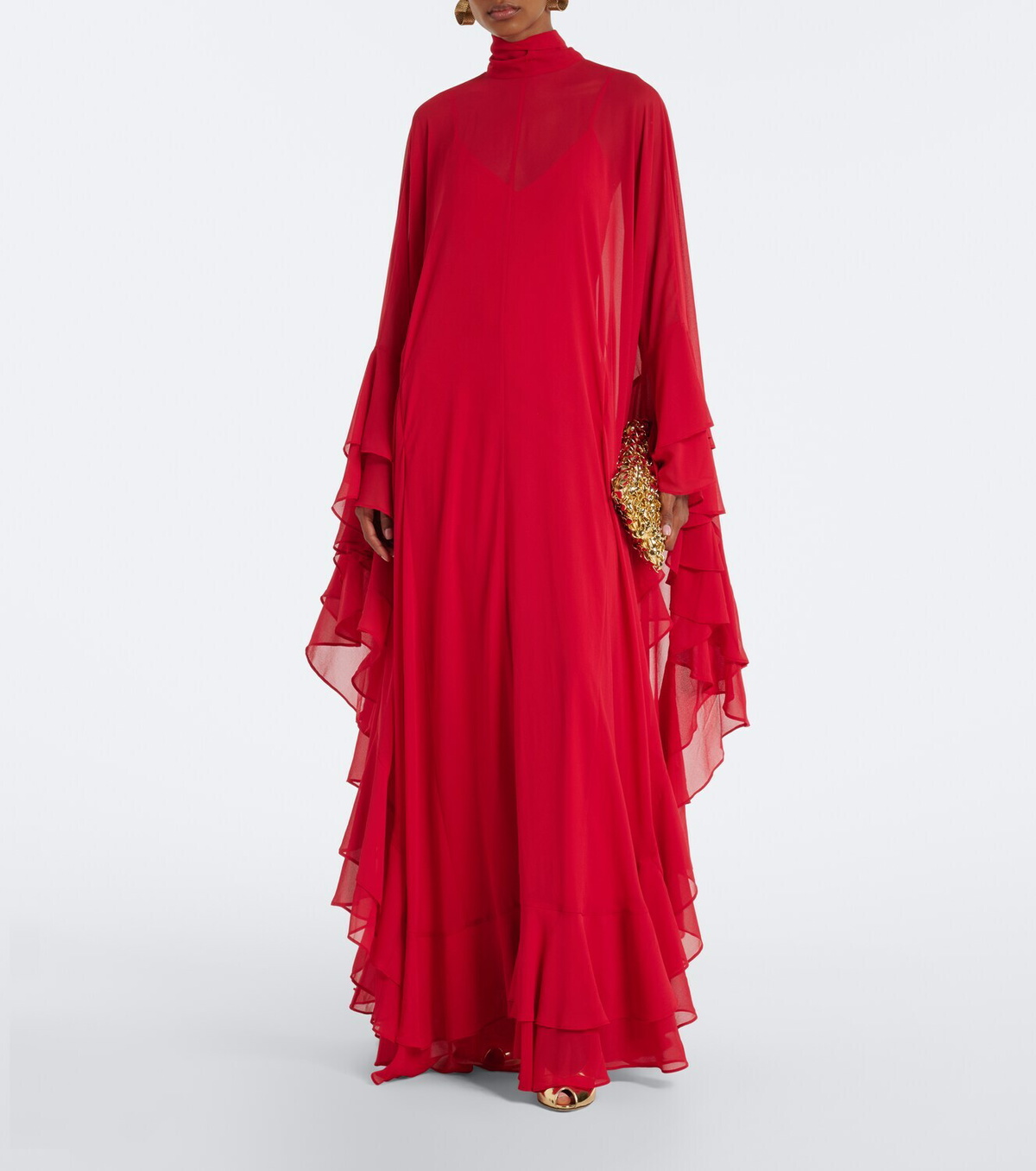 De La Vali Socorro chiffon maxi dress