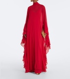 De La Vali Socorro chiffon maxi dress