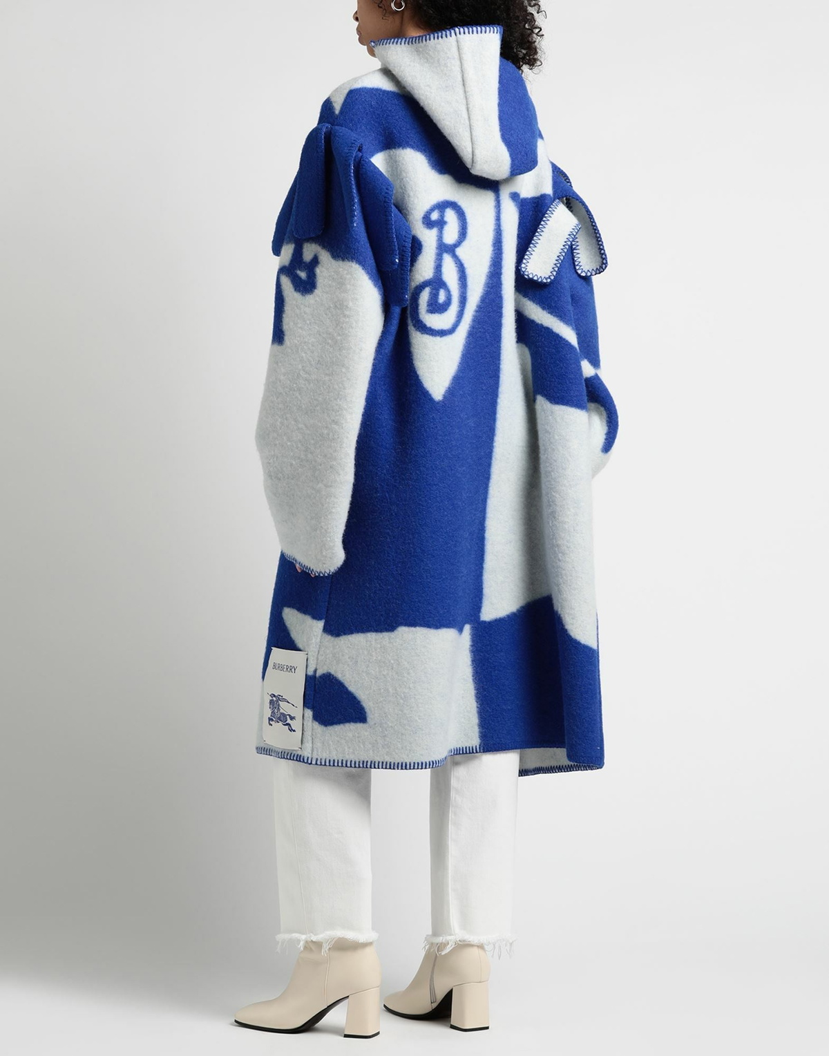 Burberry Womens Coat Bright in Blue