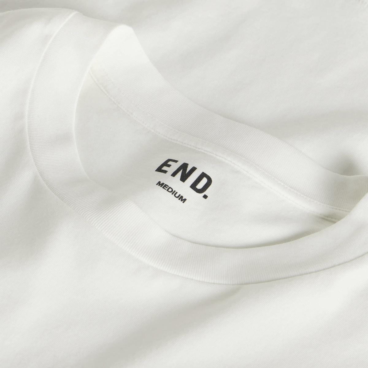 END. Signature T-shirt in Off White