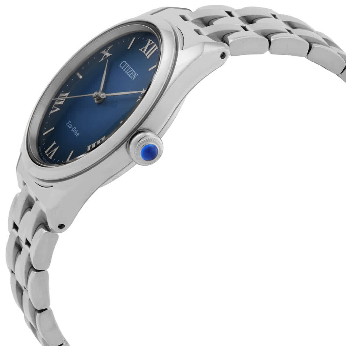 Citizen L Classic Eco-Drive Navy Dial Ladies Watch EM1140-80L