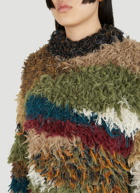 Biosis Fringed Sweater in Green