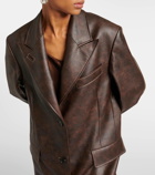Acne Studios Ovittor faux leather coat