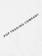 POP TRADING COMPANY - Logo-Print Cotton-Jersey T-Shirt - White