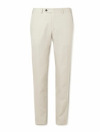 Canali - Slim-Fit Straight-Leg Linen Suit Trousers - Gray