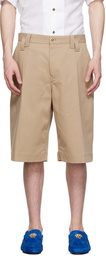 Versace Beige Cotton Shorts