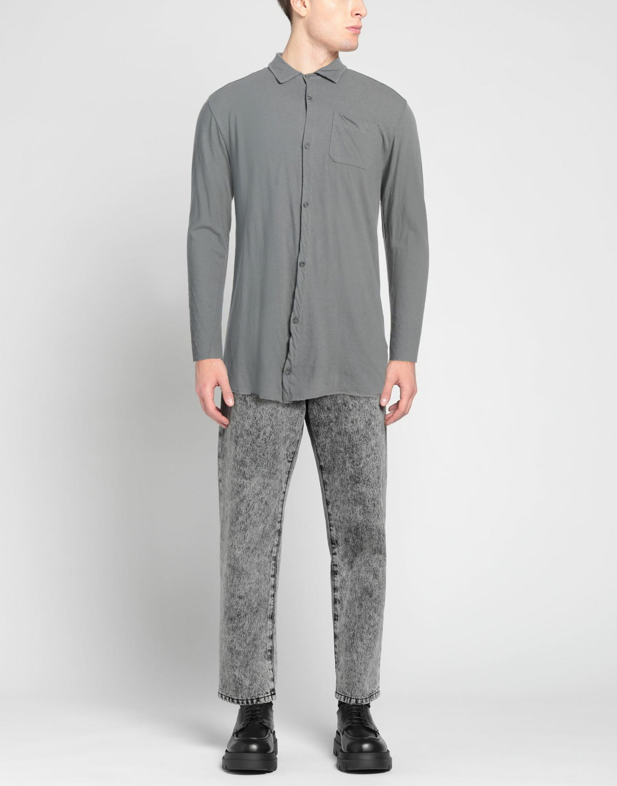 Crossley Mens Shirt in Grey