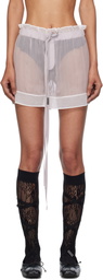 Ann Demeulemeester Purple Gilla Lace Boxer Shorts