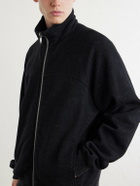 Rick Owens - Wool and Cotton-Blend Zip-Up Sweater - Black