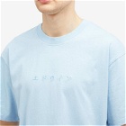 Edwin Men's Katakana Embroidery T-Shirt in Placid Blue