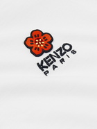 KENZO - Appliquéd Logo-Embroidered Cotton-Jersey T-Shirt - White