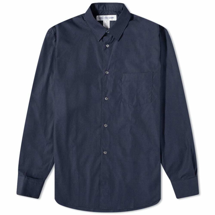 Photo: Comme des Garçons SHIRT Men's Forever Poplin Shirt in Navy