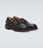 Christian Louboutin Monogram leather loafers