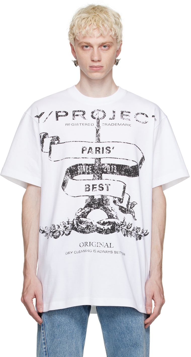 Y/Project White Paris' Best T-Shirt Y/Project