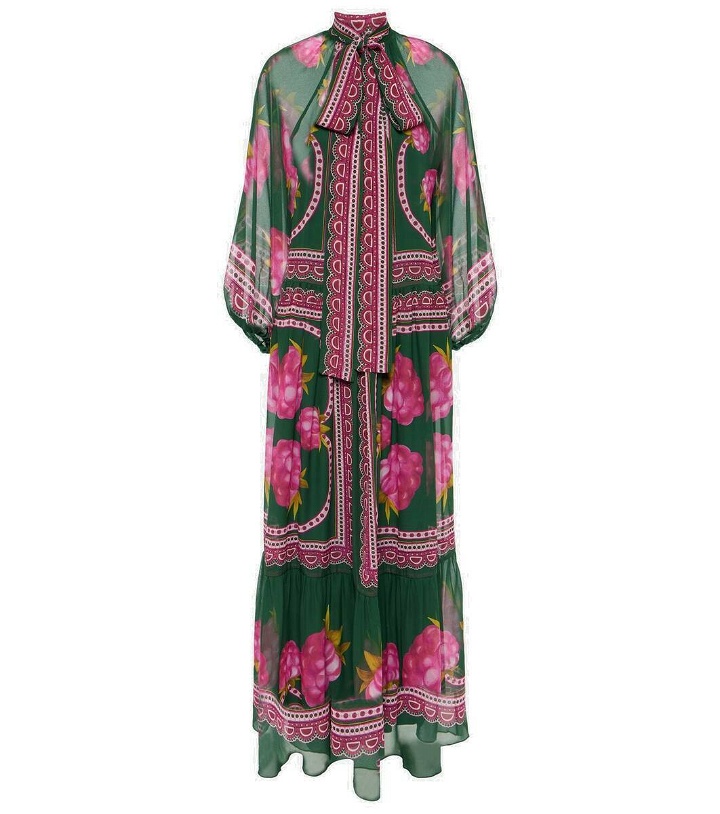 Photo: La DoubleJ Athena printed silk chiffon maxi dress